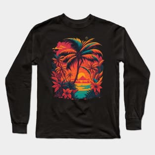 Tropical Sunset Long Sleeve T-Shirt